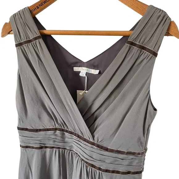 Boden New Silk Dress UK 10 Occasion Lined Sleeveless Fit Flare Mini Party MARK - Picture 4 of 9